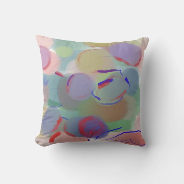 Almofada bolhas de abstrato (Frente)
