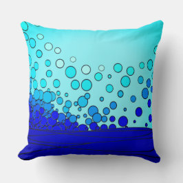 Almofada Bolhas de Água Azul