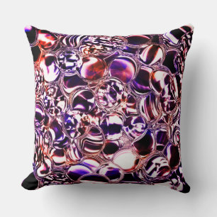 Almofada Bolhas de vidro colorido ou pedra precioso?
