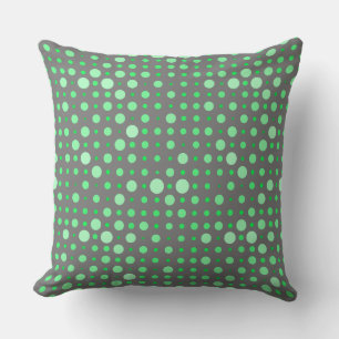 Almofada Bolinhas 02.Verde. CINZA BG