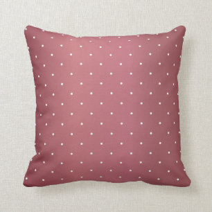 Almofada Bolinhas brancas cor-de-rosa e minúsculas