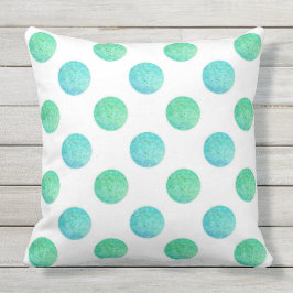 Almofada Bolinhas de Aqua Turquoise Texturizadas de Aqua