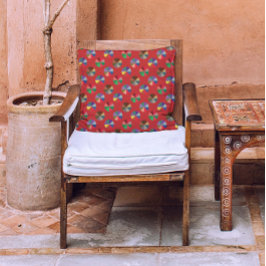 Almofada Bolinhas de diamantes em arco-íris - arte de ilusã