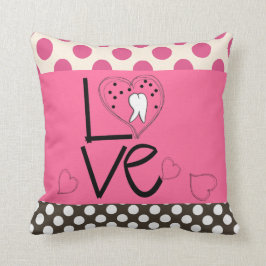 Almofada Bolinhas dentais do travesseiro da arte do dente