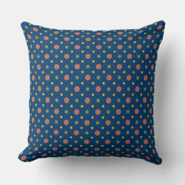 Almofada Bolinhas jumbo Quirky, Marinho Blue Travesseiro Cu