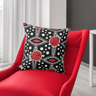 Almofada Bolinhas Retro Ladybugs