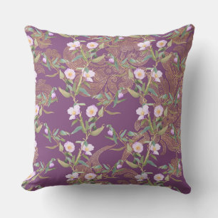 Almofada Bolinhas/Vintage Floral Roxo
