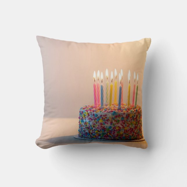 Almofada Bolo de aniversário feliz (Frente)