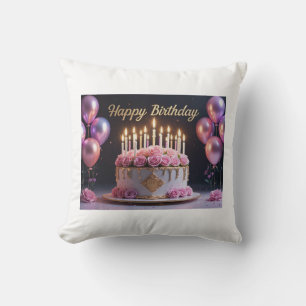 Almofada Bolo de aniversário luxuoso e elegante extravagant
