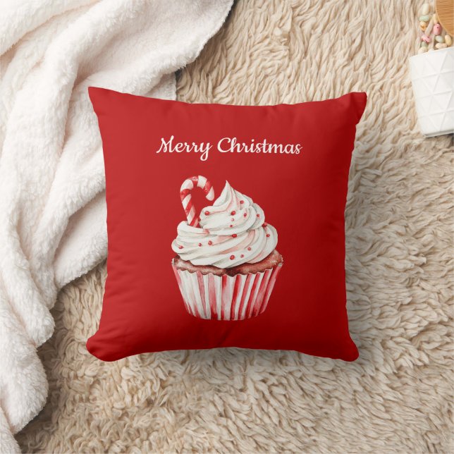 Almofada Bolo de Natal com Cane de Açúcar (Cobertor)