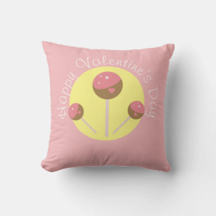 Almofada Bolo de Pop de São Valentão Rosa