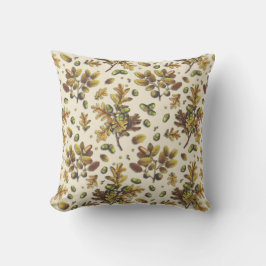 Almofada Bolotas De Carvalho Castanho De Beige Castanho De 