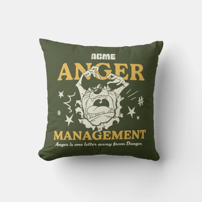 Almofada BOLSAS DE CARRO™ |TAZ™ ACME Anger Management (Frente)