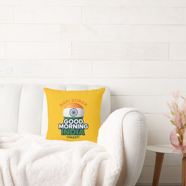 Almofada Bom dia Índia, Nayi Subah, Umeed (Sofá)