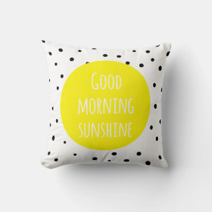 Almofada Bom dia, sol   Travesseiro Bolinhas
