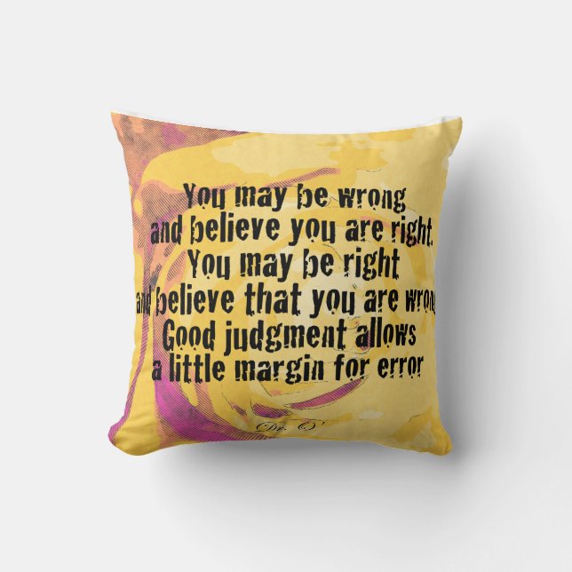 Almofada Bom julgamento (Frente)