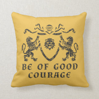 Almofada Bom Travesseiro decorativo Blazon Courage