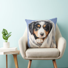 ALMOFADA BOMBA DE CACHORRO DA MONTANHA DE BERNESE SOB O COB