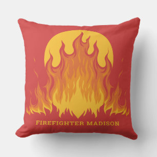 Almofada Bombeiro de texto personalizado