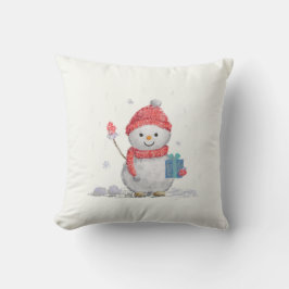 Almofada boneco de neve