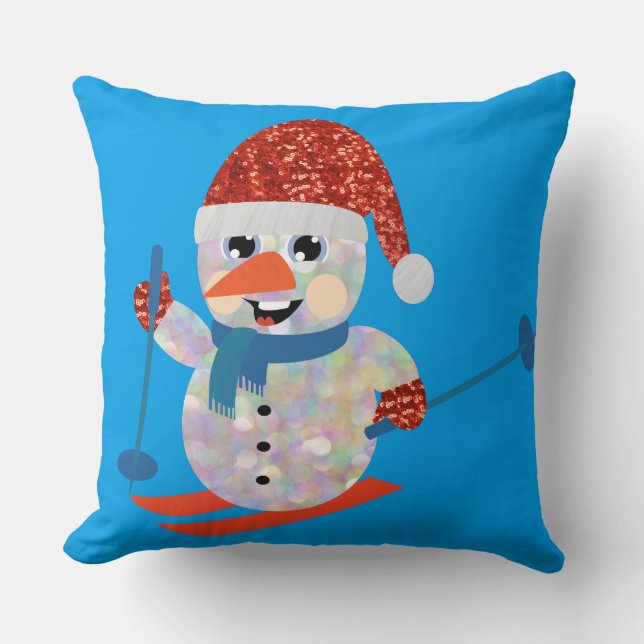 Almofada boneco de neve de natal (Frente)