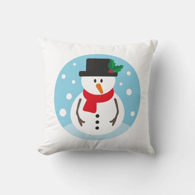 Almofada Boneco de Neve de Natal (Frente)