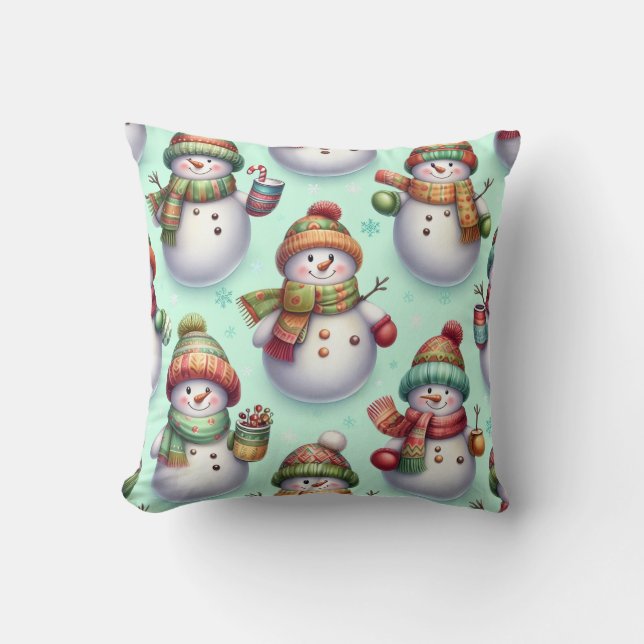 Almofada Bonecos de Neve Bobos (Frente)