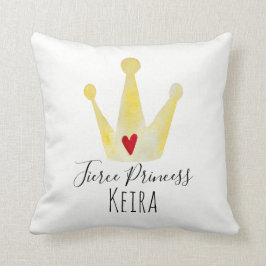 Almofada Bonita Aquarela, Garota de Bebê, Princesa com Nome