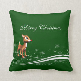 Almofada Bonita Cartoon Reindeer Natal