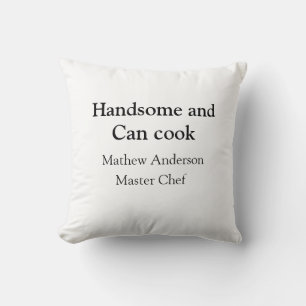 Almofada Bonita e pode cozinhar a data de chef mestre de ad