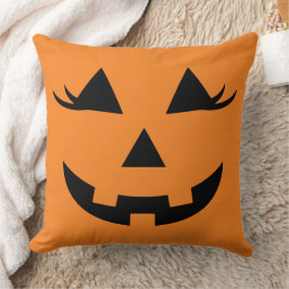 Almofada Bonita Menina Abóbora Halloween Jack Jill O Lanter