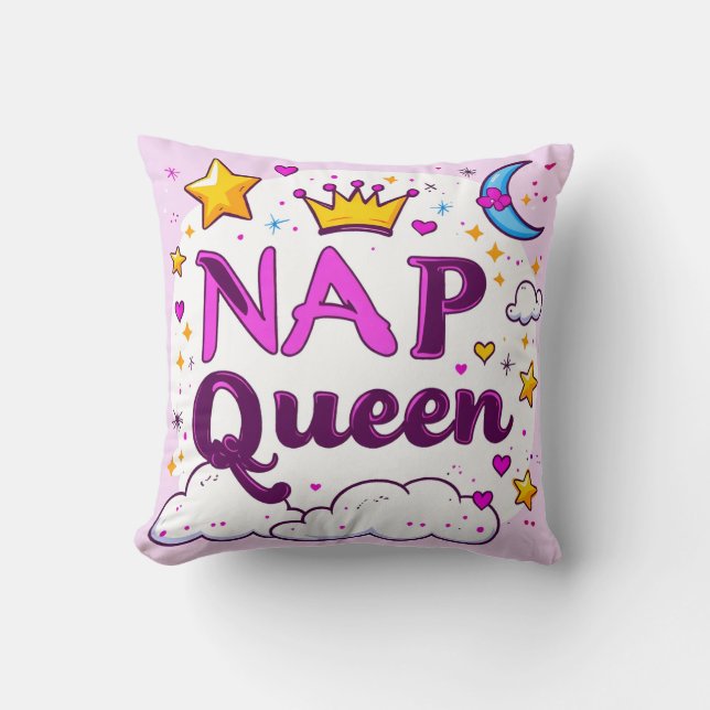 Almofada Bonita "Nap Queen" (Frente)