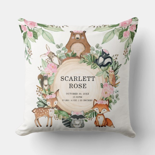 Almofada Bonito Bicicleta de Floresta (Frente)