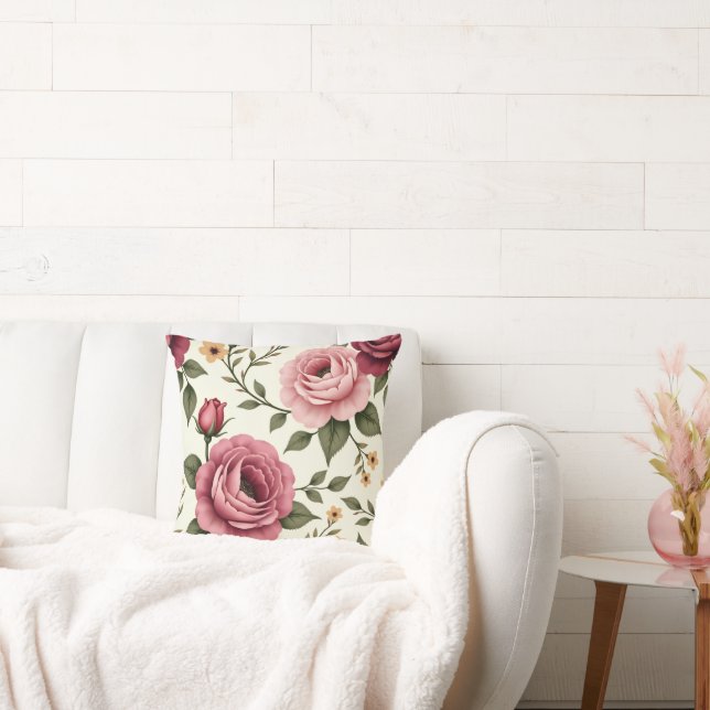 Almofada Bonito Borgonha e Rosa Rosa Rosa (Sofá)