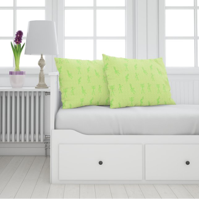 Almofada Bonito desenhado Kid Verde (Criador carregado)