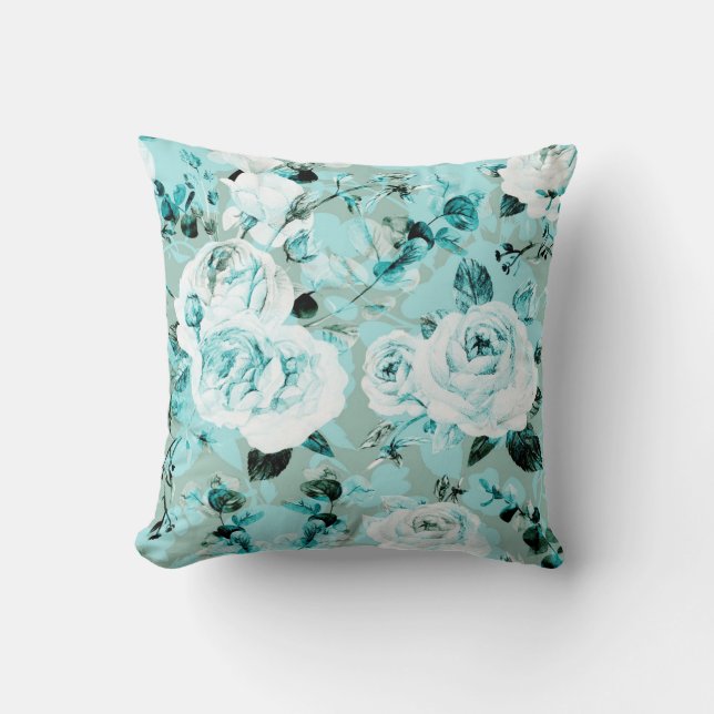 Almofada Bonito floral decorativo atraente   (Frente)