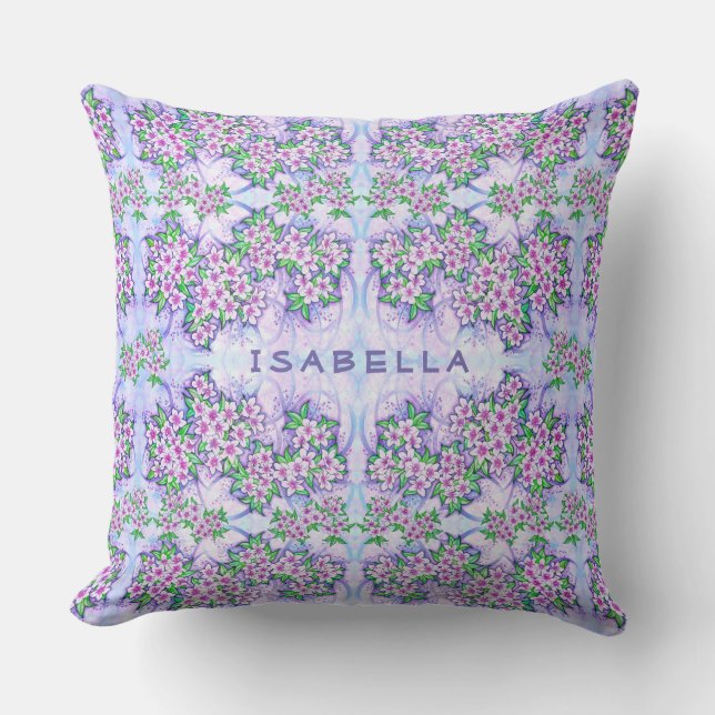 Almofada Bonito Flores Personalizadas Cushion (Frente)