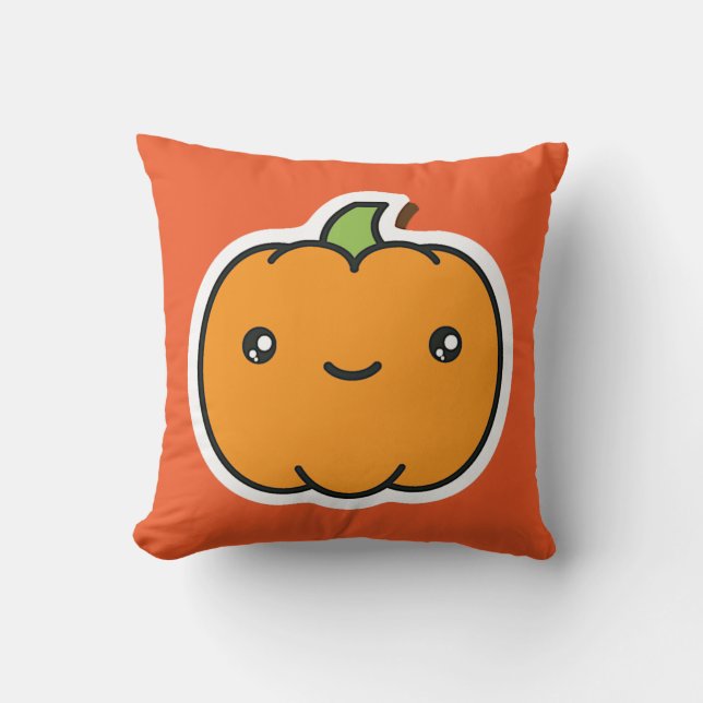 Almofada Bonito Halloween Jack-o-lantern Argyle (Frente)