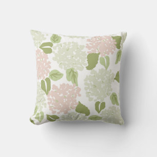 Almofada Bonito hydrangea floral preppy clássico
