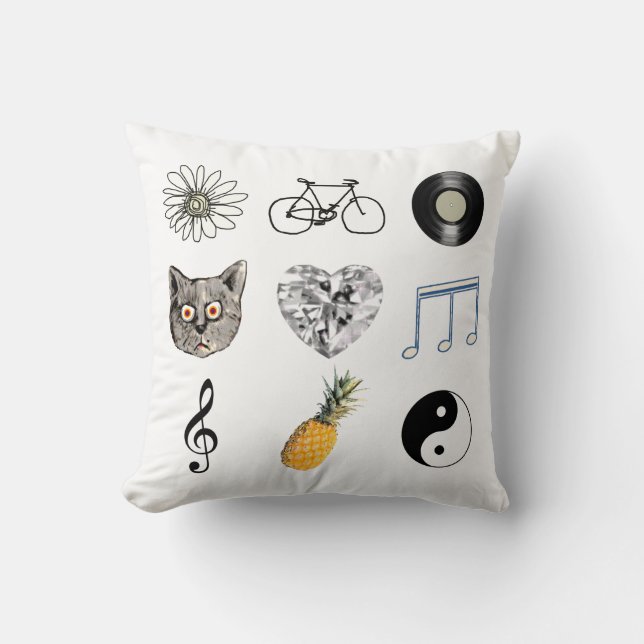 Almofada bonito ideia de tema feminino (Frente)