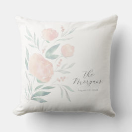 Almofada Bonito lar de peônias ou novo presente