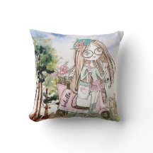 Bonito Menina Chefe em Nome Personalizado do Patin