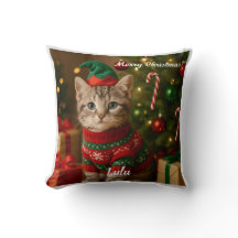 Bonito Natal de Cat Shorthair Americano Personaliz