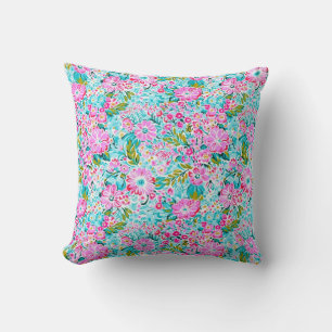 Almofada Bonito Pink Aqua Blue Chic Trendel Pastel