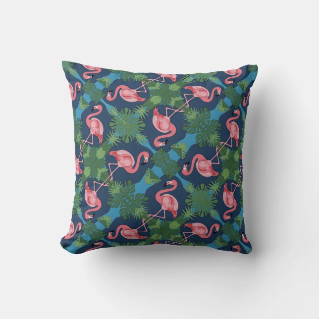 Almofada Bonito Pink Flamingo Pattern (Frente)
