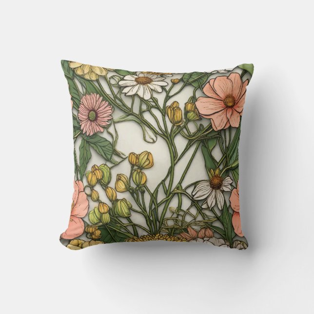 Almofada Bonito prática decorativa ocular floral (Frente)