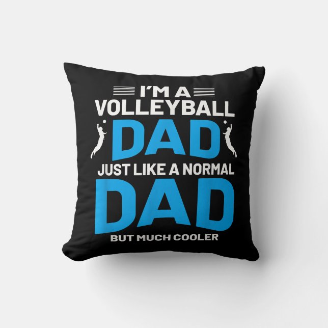 Almofada Bonito Presente De Voleibol Engraçado Para Pais E  (Frente)