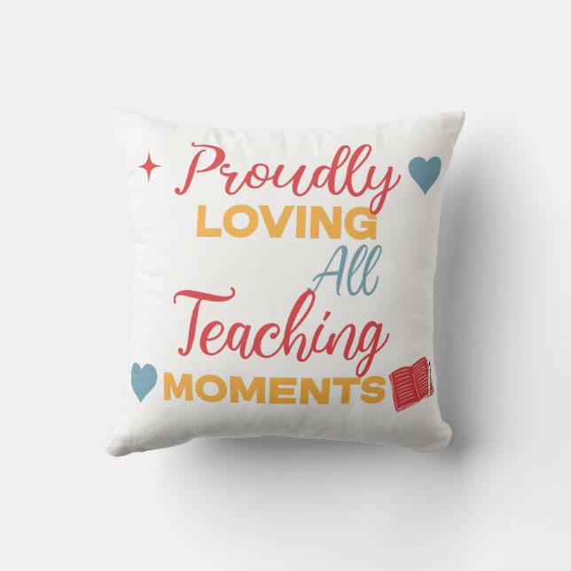 Almofada Bonito presente para professores no Dia de os namo (Verso)