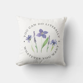 Almofada Bonito Púrpura e Lavanda Cana-d-água