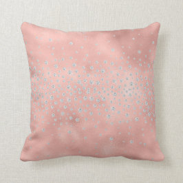 Almofada Bonito Rosa de pincel entrelaçado